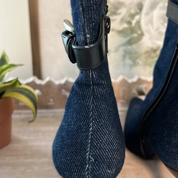 Stuart Weitzman Denim Booties - Picture 3 of 12